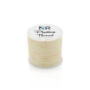 A spool of NTR Plaiting Thread on a white background.