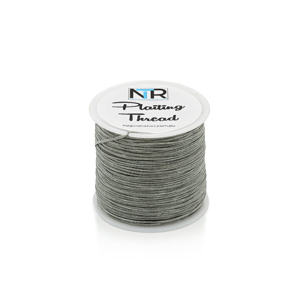 A spool of NTR Plaiting Thread on a white background.