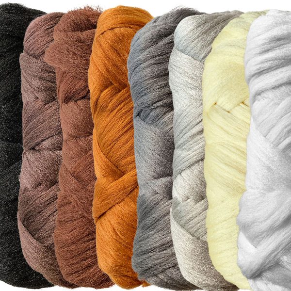 A row of NTR Plait Booster – Synthetic Hair on a white background.