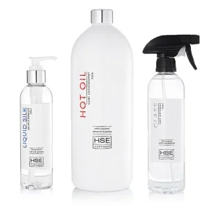 Hot Oil Coat Conditioner, Liquid Silk & Glass Pro Coat Combo