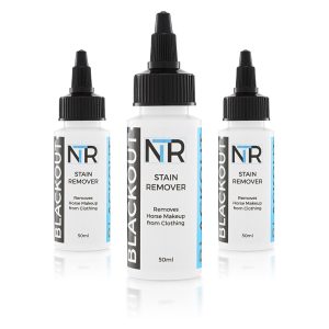 Three bottles of NTR BlackOut Stain Remover 50ml.