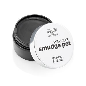 HSE Smudge Pots in black suede.